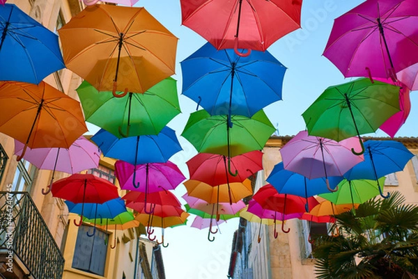Obraz Swarm of umbrellas