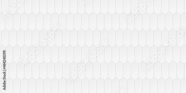 Fototapeta White ceramic tiles abstract background vector illustration