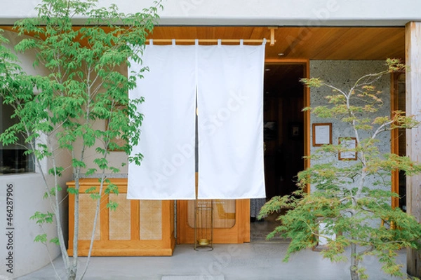 Obraz おしゃれな和菓子店入り口