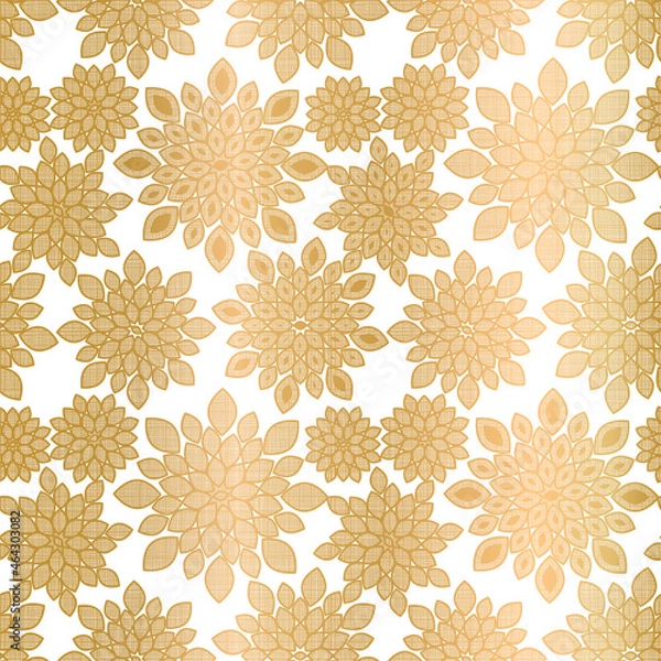 Obraz Gold Floral Seamless Pattern Design