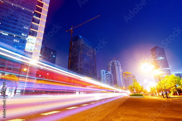 Fototapeta Light trails