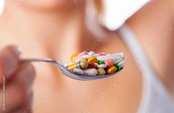 Obraz Tabletten einnehmen