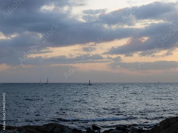 Obraz sailboat at sunset