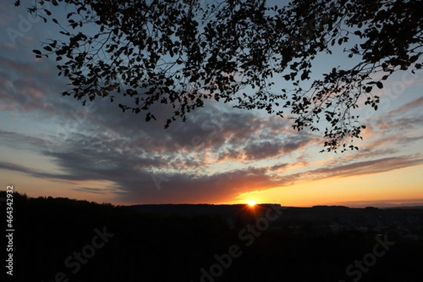 Obraz sunset in the mountains