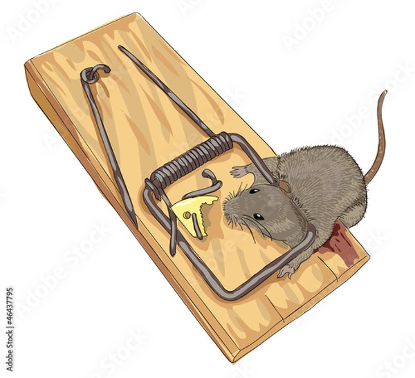 Obraz Mouse in a mousetrap.