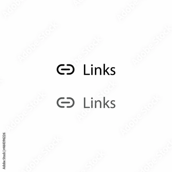 Fototapeta Link Button Icon Vector. Upload Links Symbol