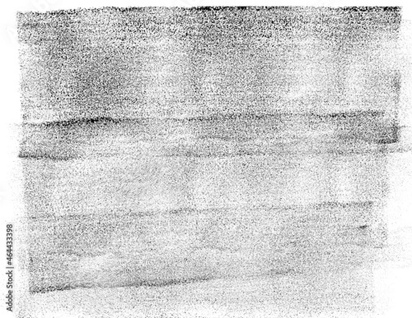 Obraz Black rolled ink texture on white background