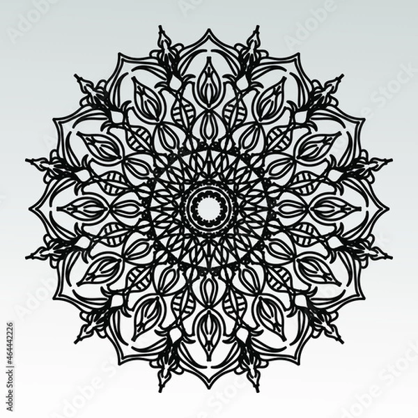 Fototapeta Vector round abstract circle. Mandala style.