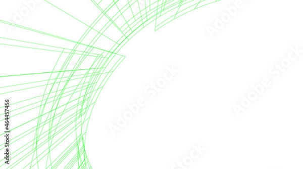 Fototapeta Abstract architecture design 3d sketch