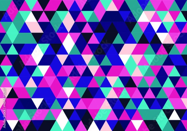 Fototapeta Multicolor Triangle repeat pattern design decoration decorative seamless. decorative