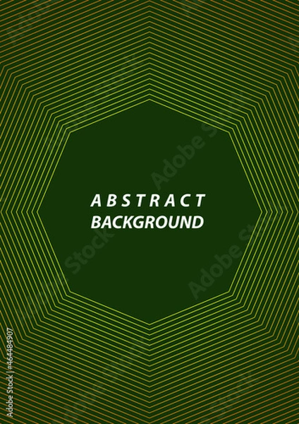 Obraz polygonal style background. yellow and green color combination. editable background - portrait background