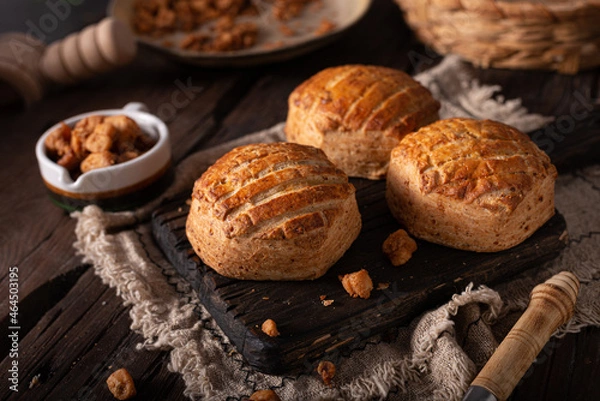 Obraz Pork greaves bun