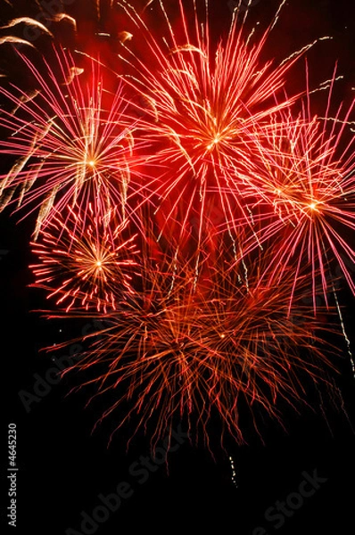 Obraz Red firework with copy space