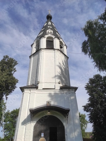 Obraz Ancient Orthodox churches in Russia, Ivanovo region. Nature and structures.