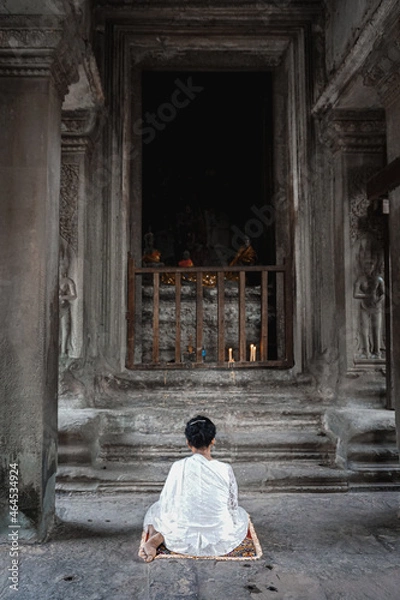 Obraz buddha in temple