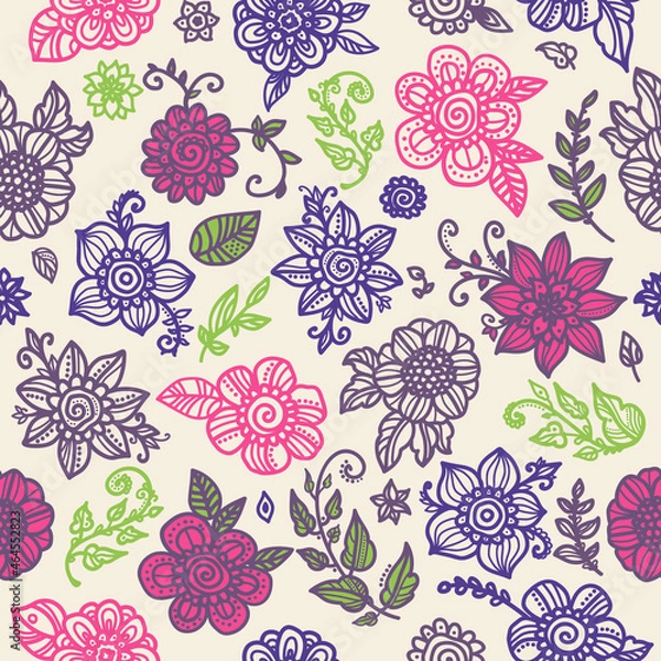 Obraz seamless pattern with flowers