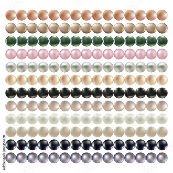 Obraz Set of pearls necklaces