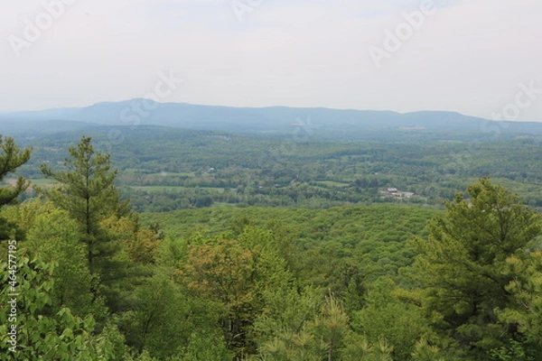 Obraz bird's eye view from mountaintop 