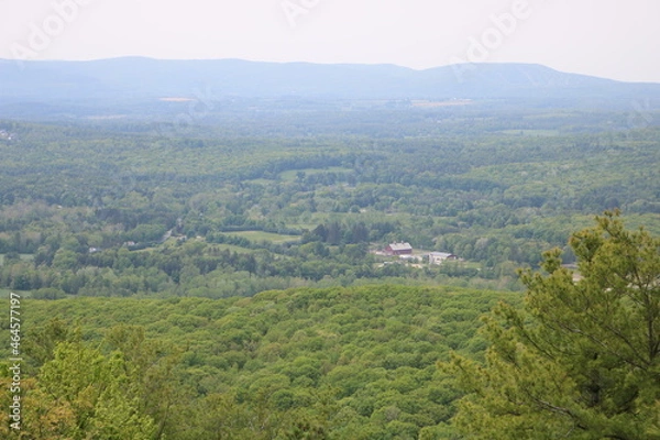 Obraz bird's eye view from mountaintop 