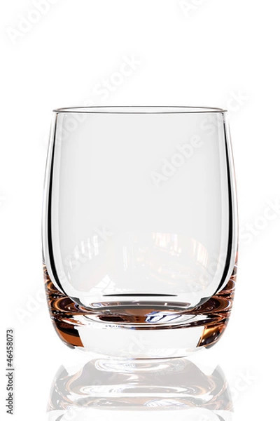 Obraz Empty glass isolated on white