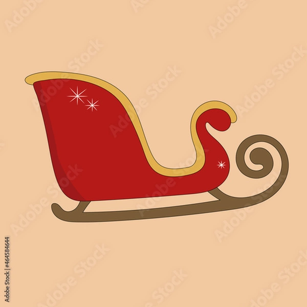 Obraz Red winter sled here! 