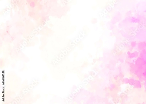 Fototapeta ピンク色と紫色の水彩テクスチャ背景
