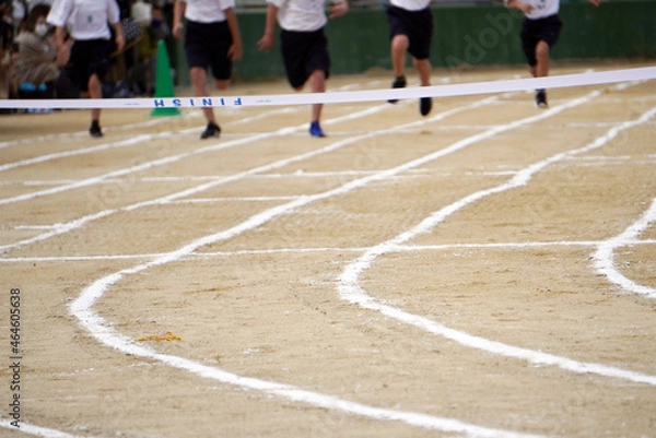 Fototapeta 運動会のリレー