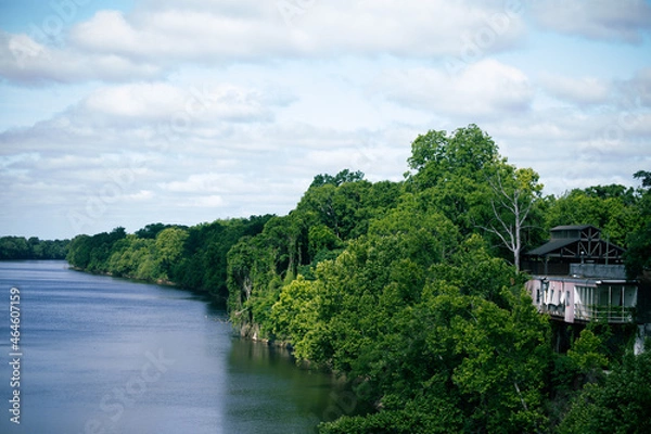 Obraz river in the park