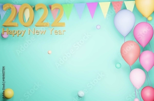 Obraz happy new year 2022