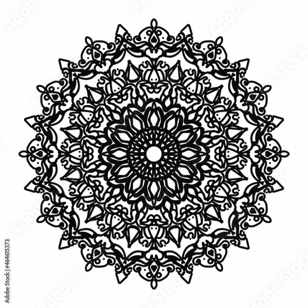 Fototapeta Circular pattern mandala art decoration elements