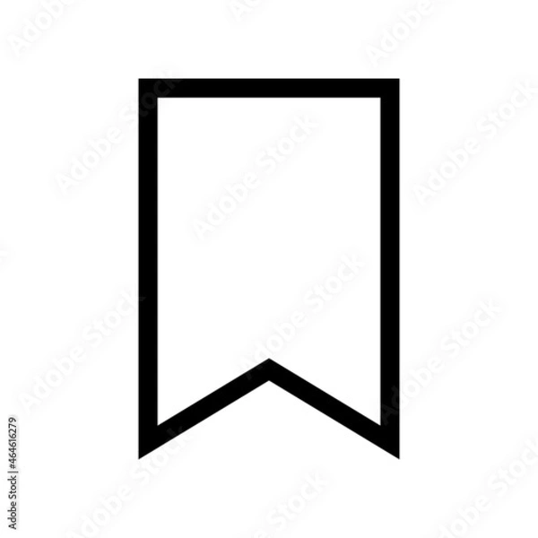 Fototapeta bookmark icon on white background	