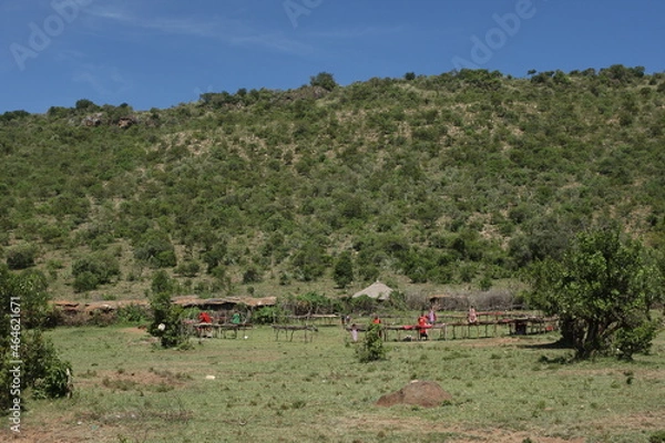 Obraz アフリカのマサイ族