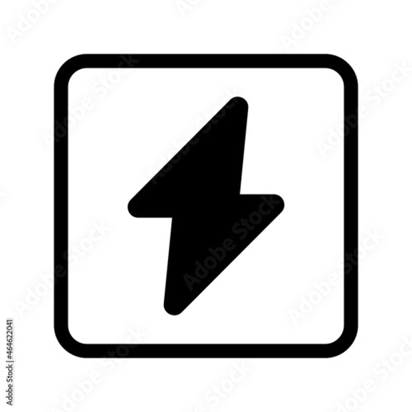Fototapeta flash icon on white background	
