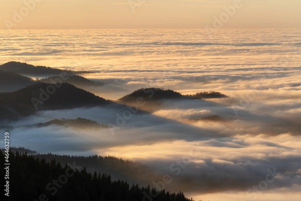 Obraz mountain during a beautiful sunset