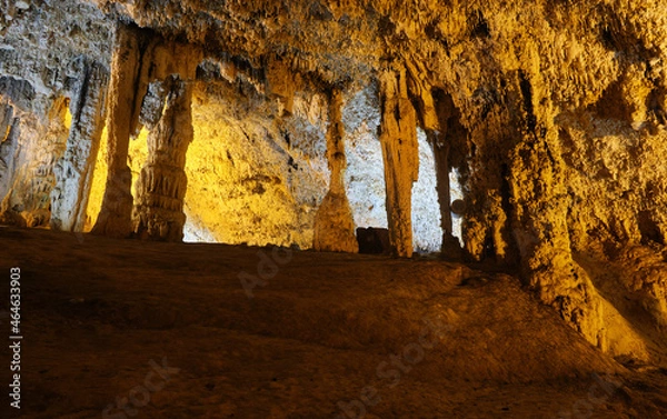 Obraz View of Neptune Cave, ancient cave in Alghero, Sardinia, Italy