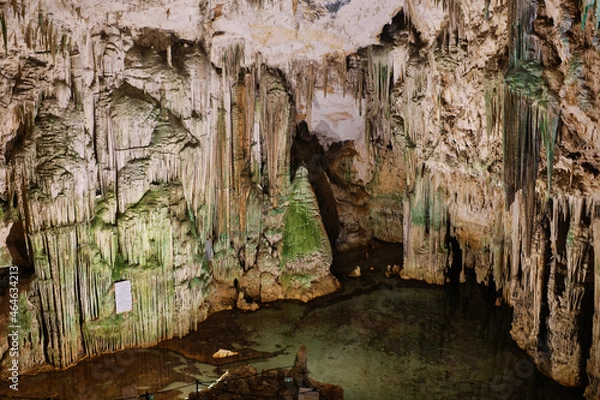 Obraz View of Neptune Cave, ancient cave in Alghero, Sardinia, Italy
