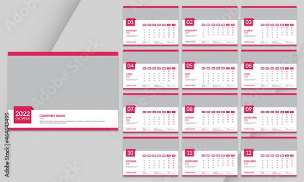 Obraz Calendar 2022