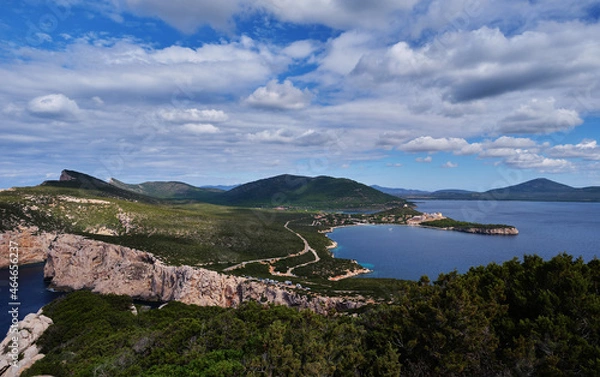 Obraz View from Grotta dei vasi rotti, Capo Caccia, Alghero, Sardinia, Italy