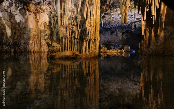 Obraz View of Neptune Cave, ancient cave in Alghero, Sardinia, Italy