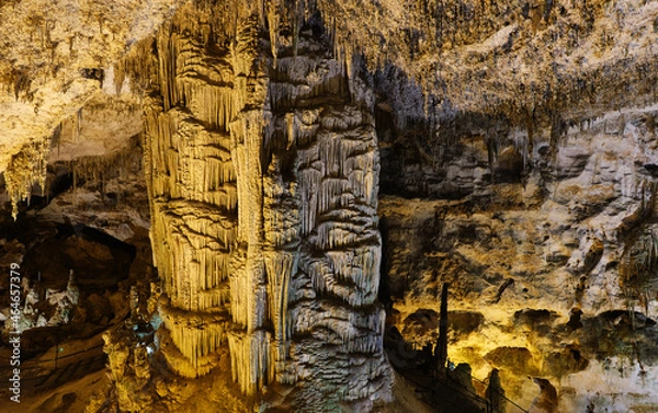 Obraz View of Neptune Cave, ancient cave in Alghero, Sardinia, Italy