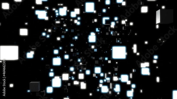 Fototapeta キューブ パーティクル VJ クール [別Verあり]