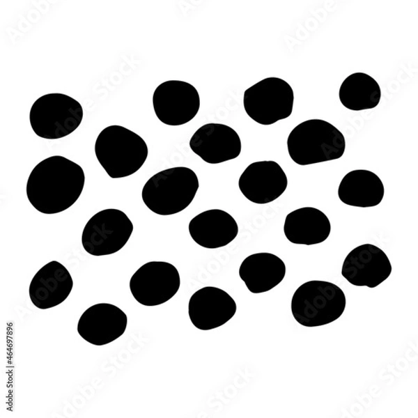 Obraz Hand drawn abstract shapes, textures. Vector design elements, background texture, points, strokes, ornament in grunge style. Scribbles handwritten with pen or pencil. Simple vector geometric texture.