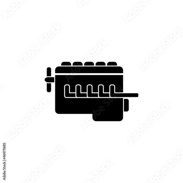 Fototapeta Car motor engine vector icon