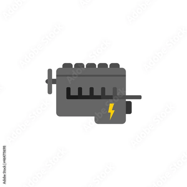 Fototapeta Car motor engine vector icon
