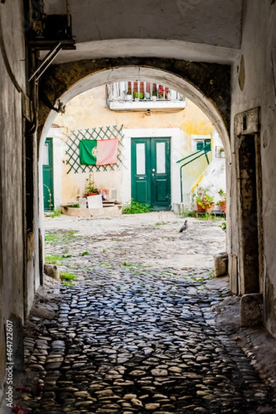 Fototapeta narrow street in old town