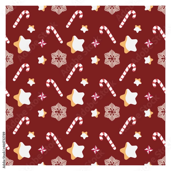 Obraz Christmas seamless pattern background Christmas wallpaper
