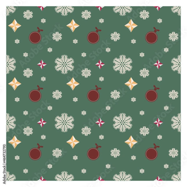 Fototapeta Christmas seamless pattern background Christmas wallpaper