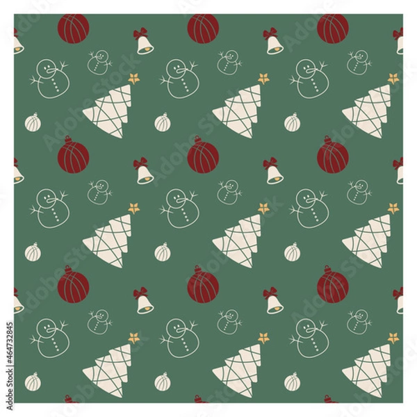 Obraz Christmas seamless pattern background Christmas wallpaper