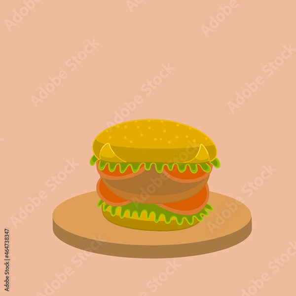 Obraz hamburger on a plate