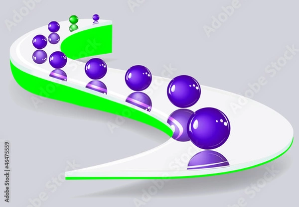 Obraz roads from mirror